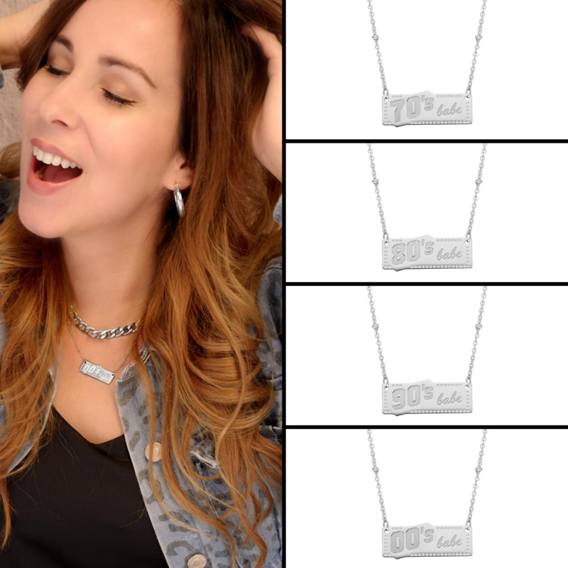 Jaartal kettingen om de hals voor een trendy look