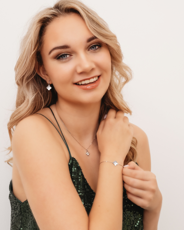 Luxury clover sieradenset