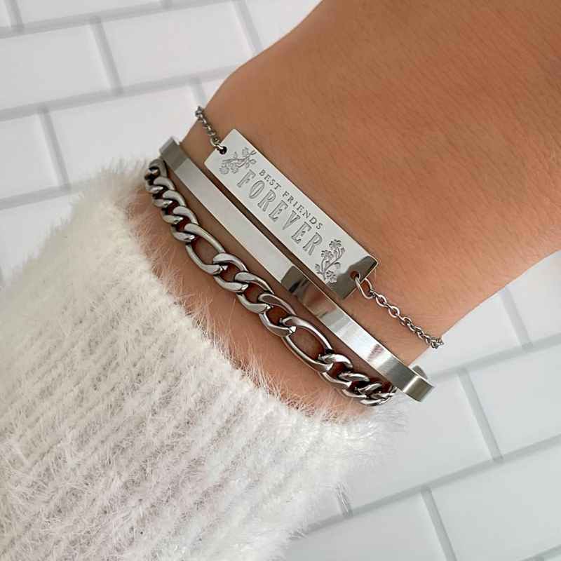Zilveren Best Friends Forever Armbanden