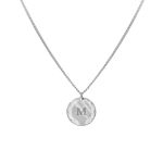Coin necklace 1 initial