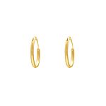 Oorringetjes Sterling Zilver 12 mm Verguld