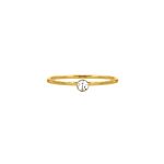 Ring met steentje goldplated