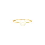 Pearl ring goldplated