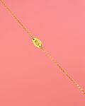 Gouden naam armband