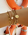 Luxury Clover armband kleur goud