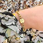 Chunky armbanden met letters voor een trendy look