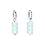 Baby blue oorbellen