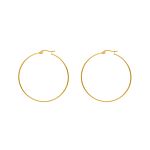 Big hoop earrings goldplated