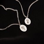 Birth flower ketting met jouw gravering