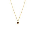 Ketting met geboortesteen in de kleur goud