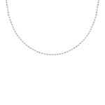 Zilveren ketting met bolletjes