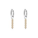 Oorbellen champagne beads