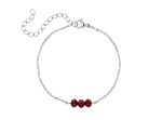 Charming armband rood