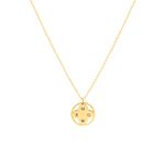 Clover ketting 4 initials goudkleurig