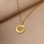 Ketting met vingerafdruk in hartje vorm