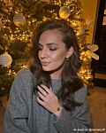 Statement initial armband goudkleurig