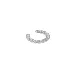 Ear cuff bolletjes zilver