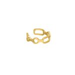 Ear cuff chain mix goud kleurig