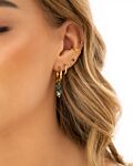 Gouden earparty met ear cuff