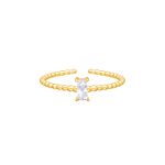 Fancy glam ring goudkleurig