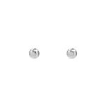 Zilveren stud oorbellen bolletjes