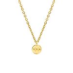 Ketting Met Drie Letters Goud Kleurig