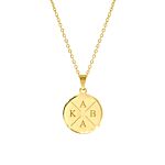 Ketting Met Vier Initialen Goud