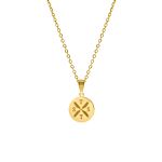 Ketting vier letters goud kleurig