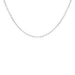 Zilveren minimalistische schakeltjes ketting mini