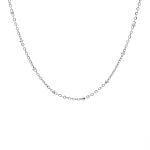 Zilveren minimalistische ketting met bolletjes