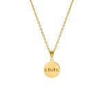Letter ketting 3 initialen goud kleurig