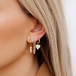 Goudkleurige earparty met steentjes