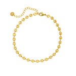 Enkelbandje flower chain goud kleurig