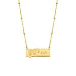 80's babe ketting goud kleurig
