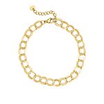 Twin chain bracelet goldplated