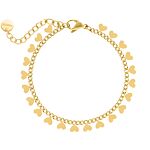 Armband little hearts goudkleurig