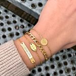 Gouden graveerbare armband met origami schorpioen armband