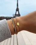 Gouden armparty met armbandjes