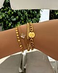 Luxury Clover armband kleur goud