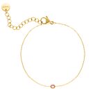 Goudkleurige armband met geboortesteen