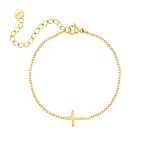 Cross armband goudkleurig