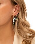 Gouden ear cuff hexagon