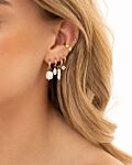 Goudkleurige earparty met earcuff