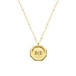 Gouden ketting met initialen