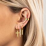 Mix van gouden sieraden en ear cuff