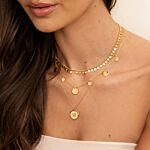 Boho Ketting Little Coins Verguld