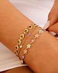 Armbanden multi color om pols