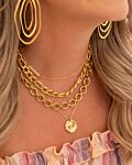 Gouden ketting met charm