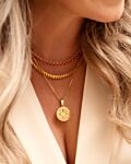 Gouden necklace party combinatie