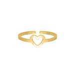 Gouden ring met hartje